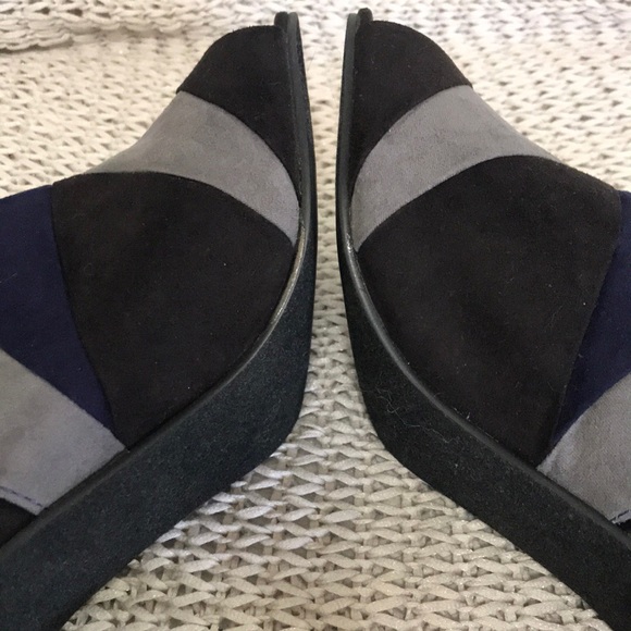 Nine West Color Block Peep Toe Booties - Picture 11 of 16